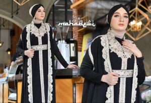 KAFTAN MAHADEWI FREE BANDANA MANSET+INNER
