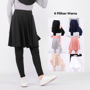 Celana Legging Rok Olahraga Wanita Skirt Sport Jogging Renang Sepeda Lari Zumba Senam Aerobik