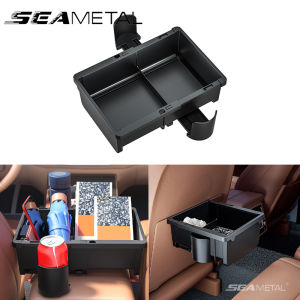 SEAMETAL Multifunctional Car Storage Box ABS Car Seat Back Storage Water Cup Holder For Armrest Box Consoles