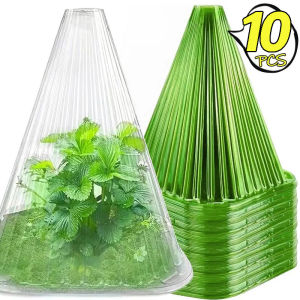 10Pcs Plant Garden Protective Cover Protected From Insects and Frost Weather Garden Accessories for Lawn Care Plastic Bell Cover