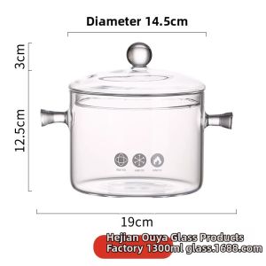 Multifunctional Glass Pot Borosilicate