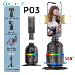 COOL DIER AI Smart Gimbal 360° Auto Face Tracking Gimbal All in One Rotation for Smartphone Video Vlog Stabilizer Phone Holder