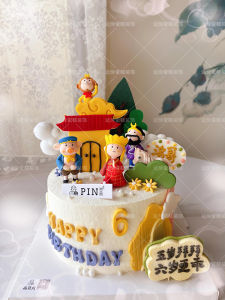 Decorative Birthday Cake Topper Journey to the West Monkey King Son Gokun Tang Sanzang Zhu Bajie Sand Monk Boys Girls Children