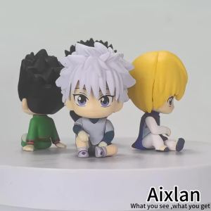 Bandai | Anime figure Figure Killua Zoldyck Kurapika Figure Hisoka Figure Feitan Mini Model Dolls Toy Gifts