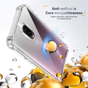 Oneplus 6T A6010 A6013 Case Silicone Bumper Airbag Clear Back Cover Hard Matte Phone Case for One Plus 6T Oneplus6T A6010 A6013