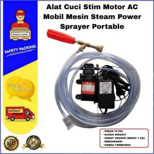 Alat Cuci Motor Mobil AC Steam Stim Mini Pompa DC 12 Volt 70 Psi