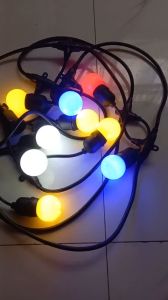 Conbo dây đui đèn kín nước 5m 10 đui(bao gồm 1 bóng đèn led trang trí)