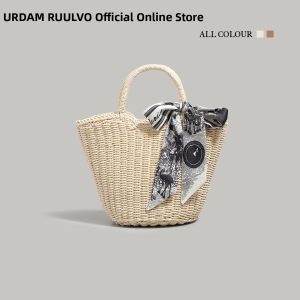 URCDN RDALVO | French-style Woven Straw Bag Tote