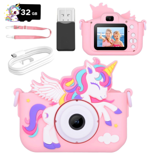 Máy Ảnh Kỹ Thuật Số Cho Trẻ Em Unicorn Series 1080P HD Đồ Chơi Quay Video Kỹ Thuật Số Cho Trẻ Từ 3-12 Tuổi Quà Tặng Giáng Sinh & Sinh Nhật Với Pin Lithium