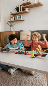 [KST] Mainan Anak 35PCS Launching Dinosaur Track Mobil Balap Seru Kado Ulang Tahun Anak Laki Laki