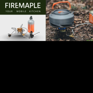 FIREMAPLE Lava Multi-Fuel Backpacking Camping Portable Gasoline Gas Stove with Fuel Bottle