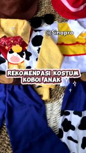Kostum Anak Cowboy Zorro Slayer Baju Anak Woody / Kostum Jessi Toy Story Cewek Cowok