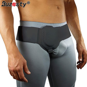 Buzesty H e r n i a Belt Truss for Left or Right Side Supportive Groin Pain with Removable Compression Pads for Pre or Post-Surgical Scrotal Femoral Comfortable Adjustable Waist Strap Guard
