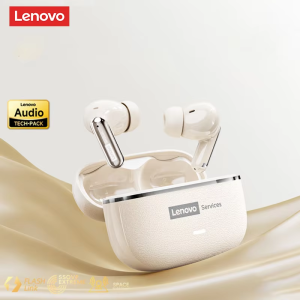 Lenovo | Choice Lenovo LE208 Wireless Bluetooth Leather Earphones Stereo ENC Noise Cancelling Headphone 38ms Low Latency Gaming Headset