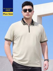 Zuogeeya | Summer Contrast Color Luxury Business Style Mens T-Shirt Polo Shirt