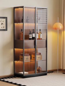Artistic Display Elegant Wine Cabinet