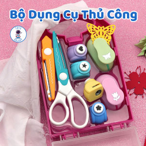 Bộ Kéo Ziczac Và Bấm Hoa Giấy Thủ Công - Đồ Chơi Sáng Tạo DIY Trang Trí Làm Scrapbook Handmade