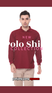 Kaos Polo Shirt Lengan Panjang Esperanza - TPJ Marun
