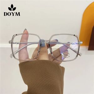 DOYM Matte Texture Korean Glasses for Womens Fashion Oversizedsquare Frames Drive Beach Anti-blue Light Anti-radiation Computer Eyeglasses