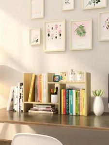 Rak Buku Meja Rak buku portable DIY Rack Desk Organizer Rak Buku Mini Atas Rak Buku Minimalis