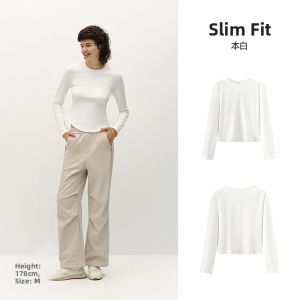 Semir | Long Sleeve Warm Fleece T-Shirt Slimming & Stylish Short Style