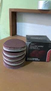 Amplas Tempel Bulat 4" 60 80 120 150 320 400 Amplas Velcro Sanding Paper TERMURAH