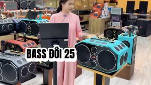 Loa Karaoke Xách Tay J25PRO -Công Suất Lớn 1350W  Thiết Kế Âm Thanh Đa Hướng  Loa Thiết Kế 18 Đường Tiếng 2 Loa Bass 25Cm 4 Trung 12 Treble  Micro UHF Chống Hú - Chip DSP Echo  Reverb Hát Karaoke Nghe Nhạc Cực Hay