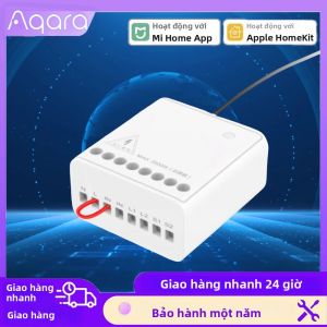 Aqara | Aqara Zigbee Mô-đun Điều Khiển Hai Chiều 10A Công Tắc Rơle Không Dây 2500W Nhà Thông Minh Tương Thích Với Điều Khiển Từ Xa Mijia Homekit