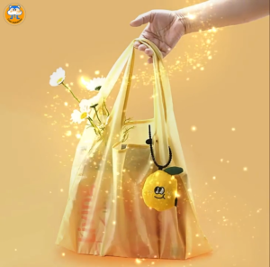TT4U Cute Fruit Foldable Shopping Bag Reusable Eco Grocery Bag Lightweight Portable for Market Supermarket Travel School Office and Daily Use