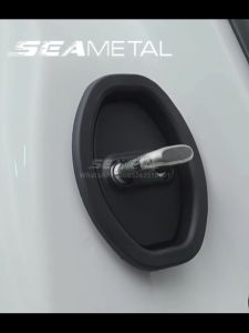 SEAMETAL 4 cái Khóa cửa silicon Vỏ bảo vệ Khóa cửa ô tô Đệm hấp thụ sốc Miếng dán chống va chạm dày Fu