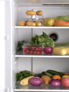 LOVA Transparent PET Fridge Organizer Box – Stackable Storage for Eggs Fruits Vegetables