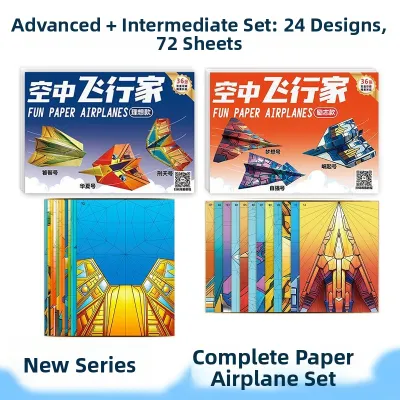 Creative 3D Foldable Paper Airplanes Kids Toy