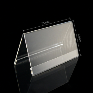 XYBP | Customizable Acrylic Triangle Table Card 10x18cm