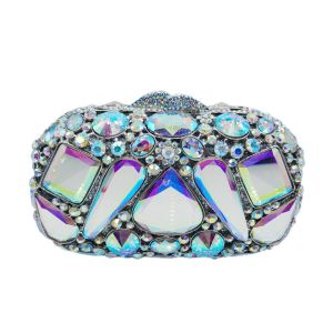 Diamond Evening Bag Glass Diamond Clutch Bag Banquet Womens Bag Stone Clutch Bag
