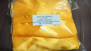 BEDDINGS 3N1 SOFT SATIN FULLY GARTERIZE