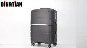 bluterm 3 Piece Luggage Sets PP Hard Shell Carry on Suitcase Set with Spinner Wheels Hardside Lightweight Luggage with TSA Lock Hard Case Luggage Set 3 Pieces (20/24/28 Inch)