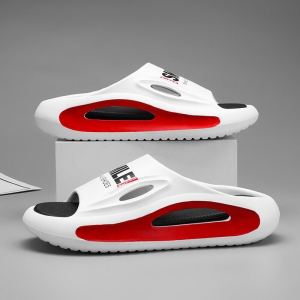 ผู้ชาย ฤดูร้อน รองเท้าแตะบาสเก็ตบอลกีฬากลางแจ้ง กันลื่น รองเท้าแตะด้านล่างหนาทนต่อการสึกหรอรองเท้าแตะขนาดใหญ่