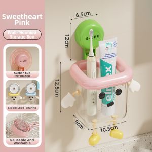 WUBUWEI | Face Towel Organizer Box Wall-Mounted No-Drilling Required