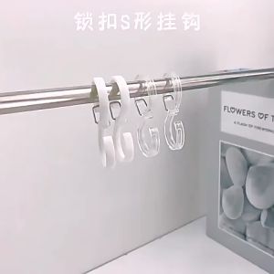 Gantungan S Tongkat Fleksibel: Cantolan S, Pengait Bantalan & Pengeringan Baju Balkon