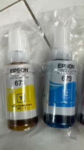 Epson L800 L850 L1800 ink หมึกพิมพ์ T6731 T6732 T6733 T6734 T6735 T6736 T 673 BK C M Y K LC LM 1ชุด 6ขวด ขวดละ 70ml.