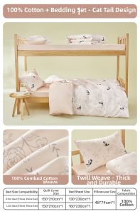 Boyang Home Textile | Dog Printed Cotton Bedding 3-Piece Set