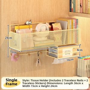 Wall Mounted Organizer No-Drilling Design