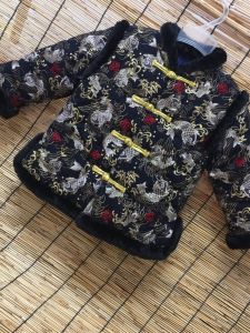 Handmade Cotton Padded Childrens Cheongsam Thickened New Year Visit Costume Baby Cotton Clothes Traditional Chinese Style Toddler