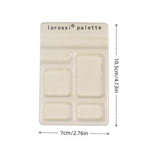 Multifunctional Colour Palette Ceramic Painting Pigment Palette Nail Polish Colour Palette Pen rest Compact Ceramic Plate