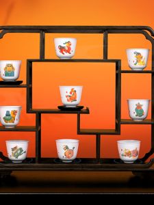 ชุดชาหยางดีไซน์พิเศษ Yigong Workshop ถ้วยชา Puer กิ๋นฟู ถ้วยเจ้าของ เข้ากันได้กับทุกคน ชุดชาหยางเซนต์เจียปิง