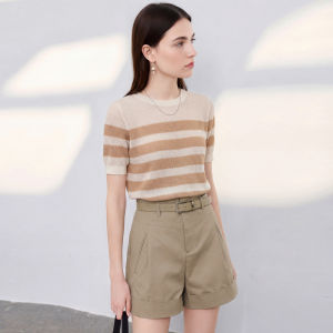 3COLOUR·S | High Waist Loose Culotte Shorts For Work