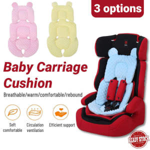 Infant Car Seat Insert2-In-1 Infant Car Seat Head Support Mesh Baby Troller Seat CushionNewborn Plush Cushion