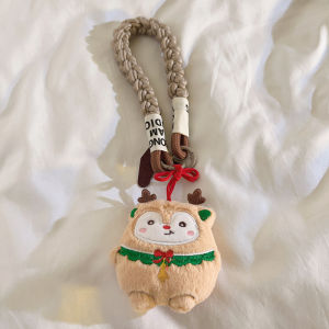 สร้อยคอโทรศัพท์แบบใหม่ในช่วงเทศกาลคริสต์มาส สายรัดข้อมือหนา ทนทาน ดีไซน์น่ารัก เหมาะสำหรับผู้หญิง กระเป๋าหนังสือ ตัวละครการ์ตูน เครื่องประดับที่หยิบได้ พร้อมสายหูฟังและกุญแจรถ