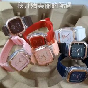 Jam Tangan Kotak HP006: Jam Tangan Wanita Pria Hush Puppies