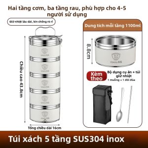 YONGLE | Hộp Cơm Inox Giữ Nhiệt Có Ngăn Chia